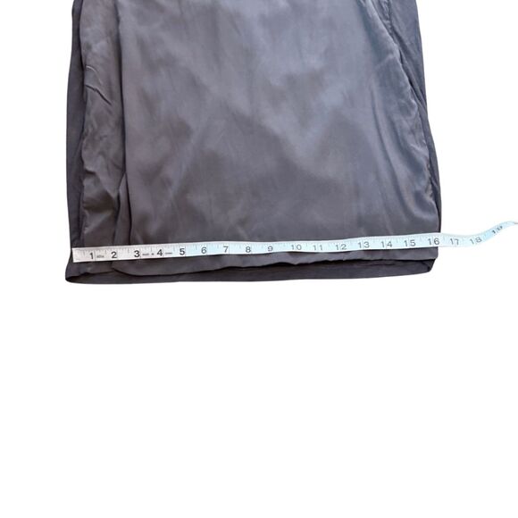 Theory Women's Clera Open Drape Back Silk Blend Long Sleeve Top Gray Size Small‎ - Picture 8 of 9